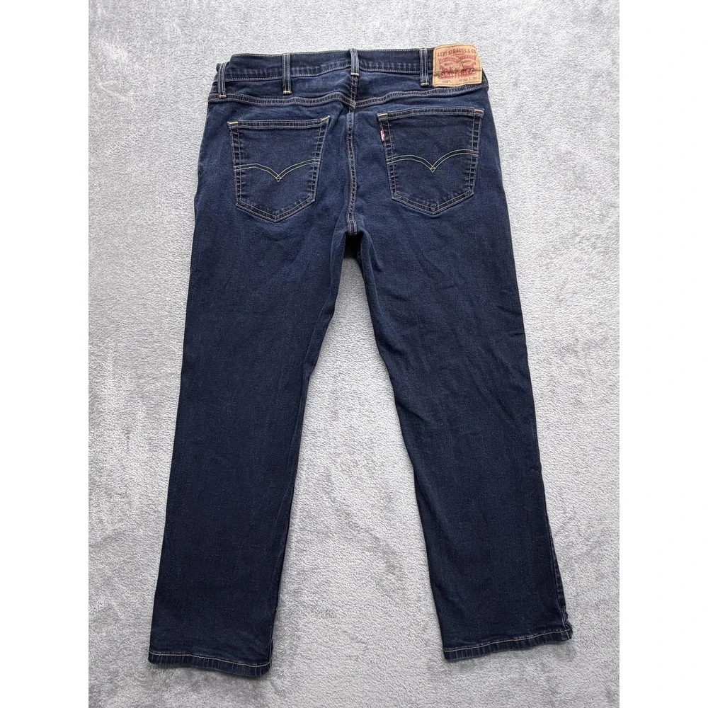 Levis 559 Jeans Mens Measured 37x28 Blue Relaxed Straight Dark‎ Wash Denim